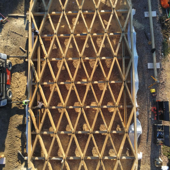 Struttura prefabbricata per Eurocamping Pacengo - Wood Beton